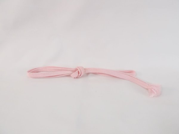 Photo1: M0606XA Vintage Japanese Kimono  Light Pink OBIJIME decorative string/cord/rope    (Grade B) (1)
