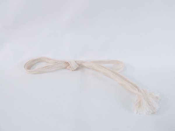 Photo1: M0606XE Vintage Japanese Kimono   Ivory OBIJIME decorative string/cord/rope    (Grade B) (1)