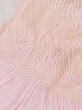 Photo3: M0610XF Vintage Japanese Kimono  Light Pink OBI-AGE covering sash Flower Silk. (Grade C) (3)