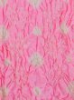 Photo2: M0610XG Vintage Japanese Kimono  Vivid Pink OBI-AGE covering sash Lozenges Silk. (Grade A) (2)