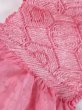 Photo3: M0610XK Vintage Japanese Kimono Pale Dark Pink OBI-AGE covering sash Tortoise-shell pattern(Hexagonal pattern) Silk. (Grade A) (3)