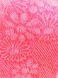 Photo2: M0610XM Vintage Japanese Kimono  Vivid Pink OBI-AGE covering sash Chrysanthemum Silk. (Grade A) (2)