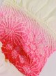 Photo3: M0610XM Vintage Japanese Kimono  Vivid Pink OBI-AGE covering sash Chrysanthemum Silk. (Grade A) (3)