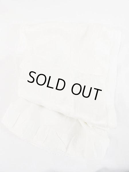 Photo1: M0610XQ Vintage Japanese Kimono   White OBI-AGE covering sash  Silk. (Grade A) (1)