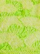 Photo2: M0610XR Vintage Japanese Kimono   Yellowish Green OBI-AGE covering sash Folding fan Silk. (Grade A) (2)