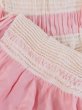 Photo3: M0610XU Vintage Japanese Kimono Pale Light Pink OBI-AGE covering sash Line Silk. (Grade C) (3)