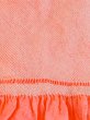 Photo2: M0610XX Vintage Japanese Kimono Pale Light Orange OBI-AGE covering sash  Silk. (Grade A) (2)