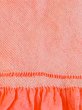 Photo2: M0610XX Vintage Japanese Kimono Pale Light Orange OBI-AGE covering sash  Silk. (Grade A) (2)