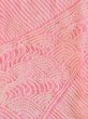 Photo2: M0611XD Vintage Japanese Kimono  Pale Pink OBI-AGE covering sash Wave Silk. (Grade A) (2)