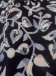 Photo8: M0613B Used Japanese women  Black YUKATA summer(made in Japan) / Cotton/hemp Flower,   (Grade C) (8)