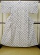 Photo1: M0613D Used Japanese women  Off White YUKATA summer(made in Japan) / Cotton. Quadrangle,   (Grade A) (1)