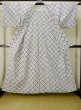 Photo2: M0613D Used Japanese women  Off White YUKATA summer(made in Japan) / Cotton. Quadrangle,   (Grade A) (2)