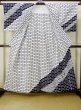 Photo2: Mint M0613G Used Japanese women  White YUKATA summer(made in Japan) / Cotton. Quadrangle   (Grade A) (2)