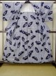 Photo2: M0613J Used Japanese women  Indigo Blue YUKATA summer(made in Japan) / Cotton. Flower,   (Grade B) (2)