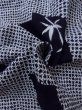 Photo10: M0613J Used Japanese women  Indigo Blue YUKATA summer(made in Japan) / Cotton. Flower,   (Grade B) (10)