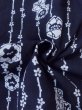 Photo11: Mint M0613K Used Japanese women  Indigo Blue YUKATA summer(made in Japan) / Cotton. Flower,   (Grade A) (11)