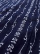 Photo8: Mint M0613L Used Japanese women  Indigo Blue YUKATA summer(made in Japan) / Cotton. Flower,   (Grade A) (8)