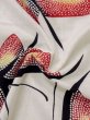 Photo9: M0613P Used Japanese women  White YUKATA summer(made in Japan) / Cotton. Butterfly   (Grade C) (9)