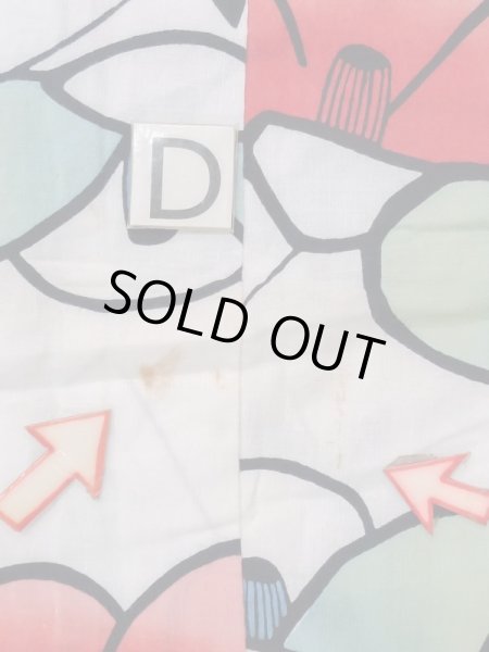 Photo15: M0613Q Used Japanese women  White YUKATA summer(made in Japan) / Cotton. Camellia   (Grade C) (15)