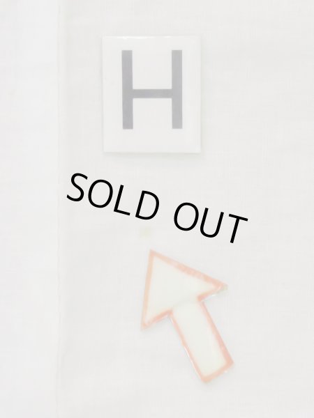 Photo21: M0613V Used Japanese women  White YUKATA summer(made in Japan) / Cotton. Wave, Sunflower, Japanese charactors  (Grade C) (21)