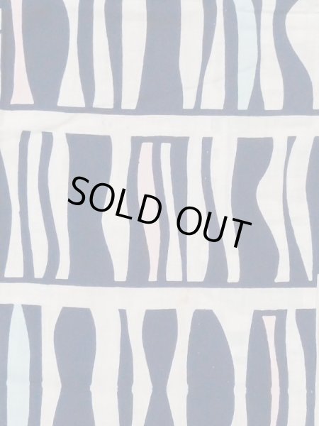 Photo3: M0613Y Used Japanese women  Off White YUKATA summer(made in Japan) / Cotton/hemp Stripes,   (Grade C) (3)