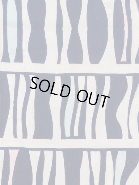 Photo4: M0613Y Used Japanese women  Off White YUKATA summer(made in Japan) / Cotton/hemp Stripes,   (Grade C) (4)