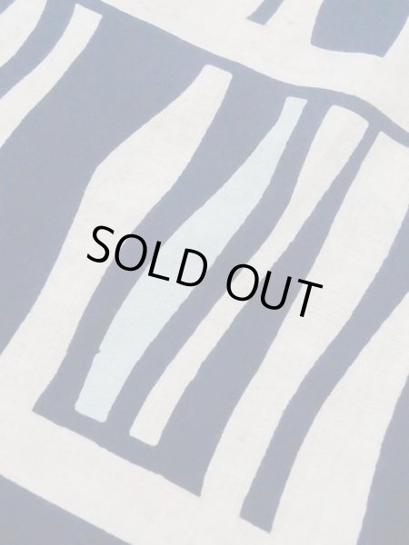 Photo7: M0613Y Used Japanese women  Off White YUKATA summer(made in Japan) / Cotton/hemp Stripes,   (Grade C) (7)