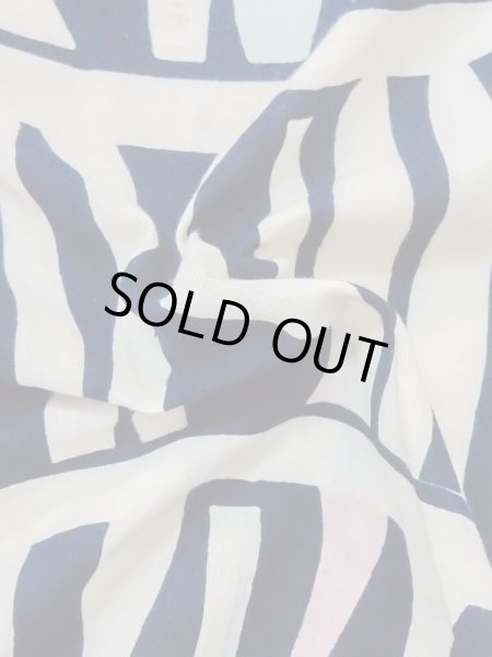 Photo10: M0613Y Used Japanese women  Off White YUKATA summer(made in Japan) / Cotton/hemp Stripes,   (Grade C) (10)