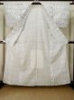 Photo2: M0614C Used Japanese women  White YUKATA summer(made in Japan) / Cotton/hemp MOMIJI maple leaf,   (Grade C) (2)