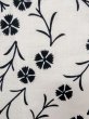 Photo7: M0620A Used Japanese men  Off White woWomen's Yukata / Cotton. Flower,   (Grade C) (7)