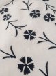 Photo11: M0620A Used Japanese men  Off White woWomen's Yukata / Cotton. Flower,   (Grade C) (11)