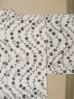 Photo21: M0620A Used Japanese men  Off White woWomen's Yukata / Cotton. Flower,   (Grade C) (21)
