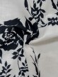 Photo13: M0620B Used Japanese women  Off White YUKATA summer(made in Japan) / Linen. Flower,   (Grade C) (13)