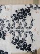 Photo16: M0620B Used Japanese women  Off White YUKATA summer(made in Japan) / Linen. Flower,   (Grade C) (16)