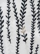 Photo8: M0620C Used Japanese men  White Men's Yukata / Linen. Flower,   (Grade C) (8)