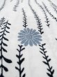 Photo10: M0620C Used Japanese men  White Men's Yukata / Linen. Flower,   (Grade C) (10)