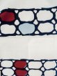 Photo4: M0620D Used Japanese women Grayish Light Blue YUKATA summer(made in Japan) / Linen. Abstract pattern   (Grade C) (4)