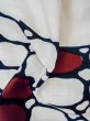 Photo13: M0620D Used Japanese women Grayish Light Blue YUKATA summer(made in Japan) / Linen. Abstract pattern   (Grade C) (13)