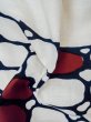 Photo13: M0620D Used Japanese men Grayish Light Blue Men's Yukata / Linen. Abstract pattern   (Grade C) (13)