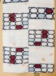 Photo23: M0620D Used Japanese men Grayish Light Blue Men's Yukata / Linen. Abstract pattern   (Grade C) (23)