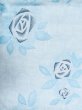 Photo4: M0620E Used Japanese men Grayish Navy Blue Women's Yukata / Cotton. Rose,   (Grade C) (4)