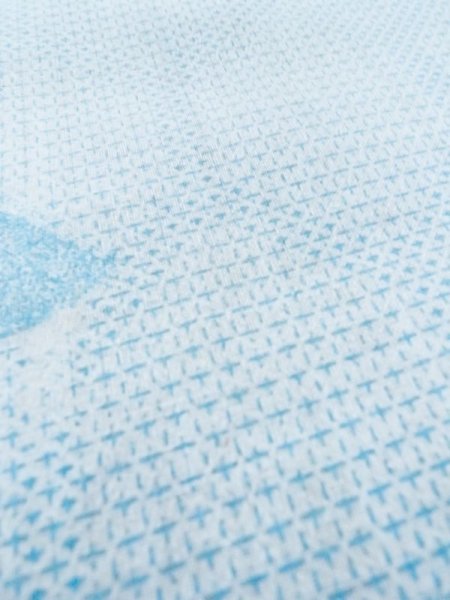 Photo10: M0620E Used Japanese men Grayish Navy Blue Women's Yukata / Cotton. Rose,   (Grade C) (10)