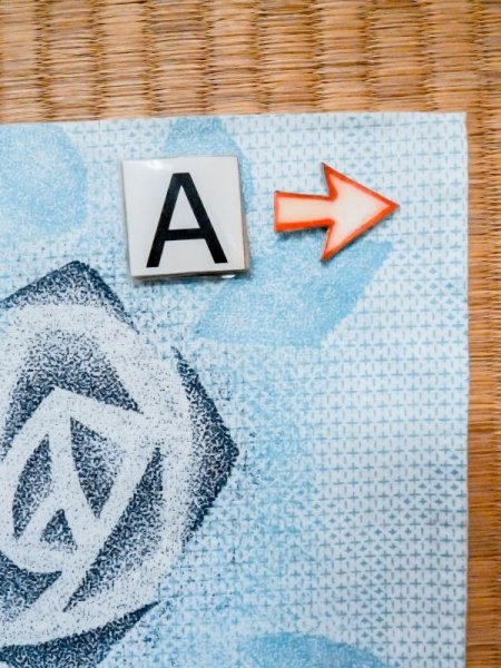 Photo14: M0620E Used Japanese men Grayish Navy Blue Women's Yukata / Cotton. Rose,   (Grade C) (14)