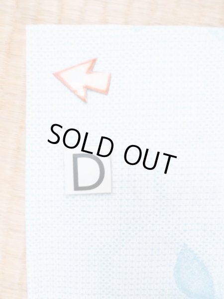 Photo17: M0620E Used Japanese men Grayish Navy Blue Women's Yukata / Cotton. Rose,   (Grade C) (17)