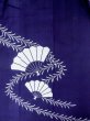 Photo3: M0620F Used Japanese men  White Men's Yukata / Cotton. Leaf,   (Grade C) (3)