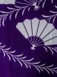 Photo6: M0620F Used Japanese men  White Men's Yukata / Cotton. Leaf,   (Grade C) (6)