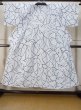 Photo2: M0620H Used Japanese women  White YUKATA summer(made in Japan) / Cotton. Ivy   (Grade C) (2)