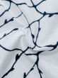Photo9: M0620H Used Japanese men  White Men's Yukata / Cotton. Ivy   (Grade C) (9)