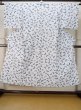 Photo1: M0620I Used Japanese men  White Women's Yukata / Cotton/hemp Butterfly   (Grade C) (1)