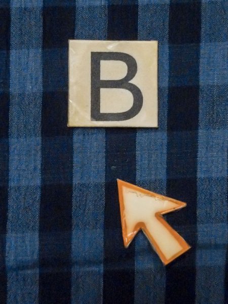 Photo12: M0620J Used Japanese men  Blue Women's Yukata / Cotton/hemp Plaid Checks   (Grade D) (12)